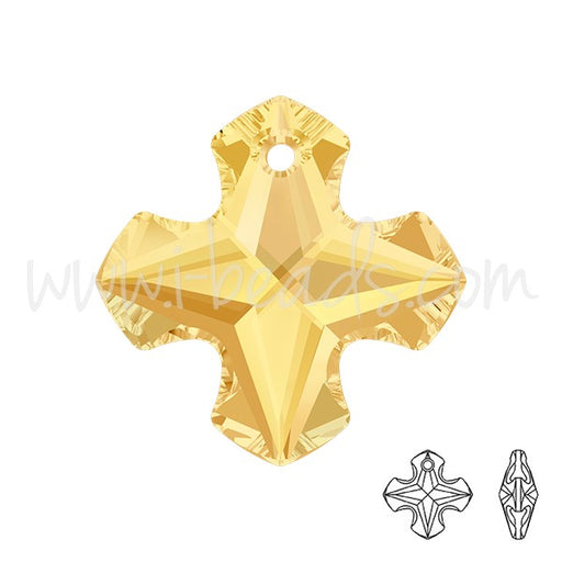 Kjøp Gresk kors anheng krystall 6867 krystall metallisk solskinn 14mm (1)