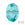 Detaljhandel Briolette krystallperler 5040 lys turkis 8mm (6)