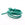 Grossist i semsket skinn x1m blågrønn 3mm - semsket skinnsnor i metervare