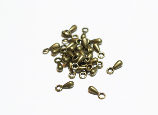 Kjøp bronse tear drop perler x10 - 3x7mm - smykker funn