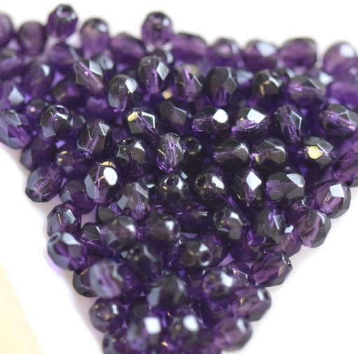 Kjøp Tanzanitt bohemske fasetterte perler 4 mm (100)