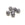 Grossist i Bohemske fasetterte perler HEMATITT 12mm (6)