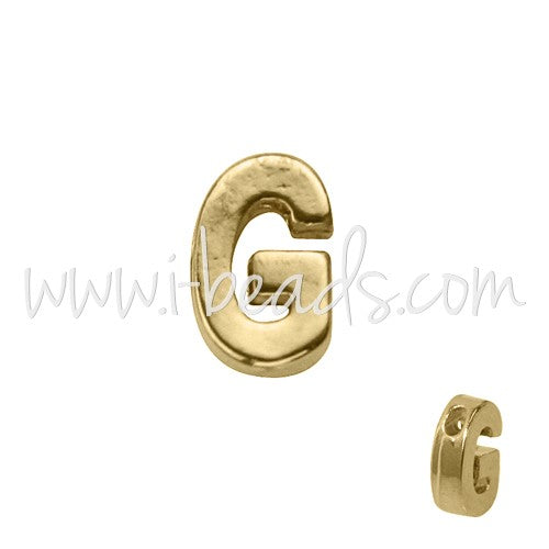 Kjøp Gylden bokstav G-perle 7x6 mm (1)