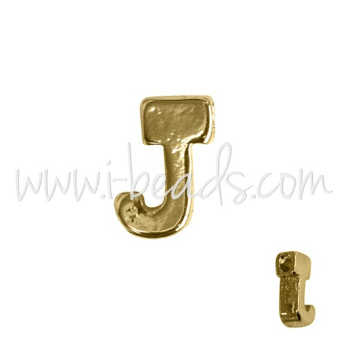 Kjøp Gylden bokstav J-perle 7x6 mm (1)