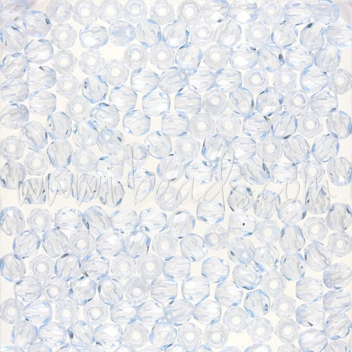Kjøp Lyse safir bohemske fasetterte perler 3 mm (50)