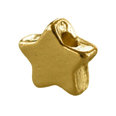 Kjøp Gullmetallstjerneperle 6 mm (5)