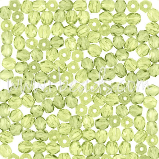 Kjøp Fasetterte bohemske olivinperler 3 mm (50)
