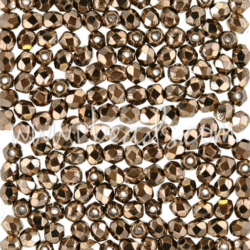 Kjøp Bronse bohemske fasetterte perler 3 mm (50)