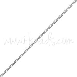 Kjøp 0,65 mm sølvfylt perlekjede (50 cm)