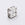 Grossist i Firkantet krystall rhinestone rondell på sølvfarget metall 6mm (2)