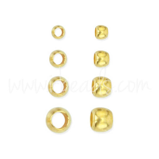 Kjøp Beadalon gull metall crush perle sortiment 600 stykker (1)