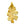 Grossist i Ekte gull galvanisert eikeblad anheng 50mm (1)
