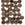 Detaljhandel Honeycomb perler 6 mm jet bronse (30)