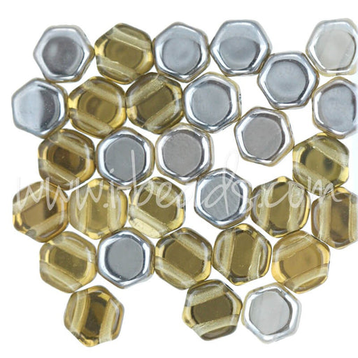 Kjøp Honeycomb perler 6 mm topaz capri (30)