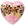 Grossist i Murano perle rosa leopardhjerte 35 mm (1)