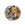 Detaljhandel Flerfarget rund Murano-perle 10 mm (1)
