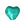 Grossist i Murano perle smaragd og sølv hjerte 10 mm (1)