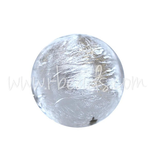 Kjøp Murano rund krystall og sølvperle 10 mm (1)