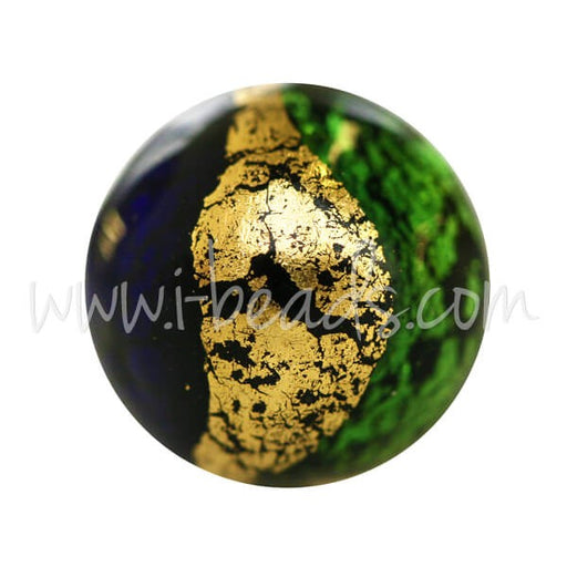Kjøp Rund Murano perleblanding flerfarget og gull 12mm (1)