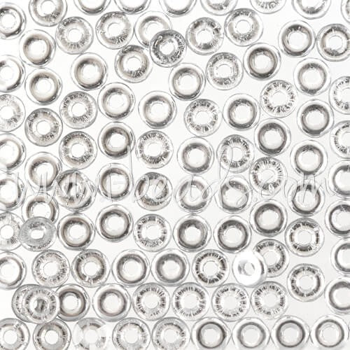 Kjøp O perler 1x3,8 mm krystallsølv (5g)