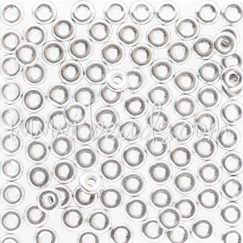 Kjøp O perler 1x3,8 mm sølv (5g)