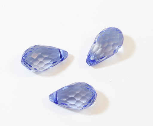 Kjøp Sett med 3 blå fasetterte akrylperler - DIY-støtte
