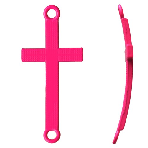 Kjøp Krysslenke for neon rosa armbånd 17x37mm (1)