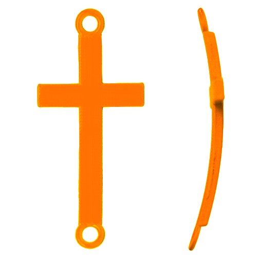 Kjøp Krysskobling for fluorescerende oransje armbånd 17x37mm (1)