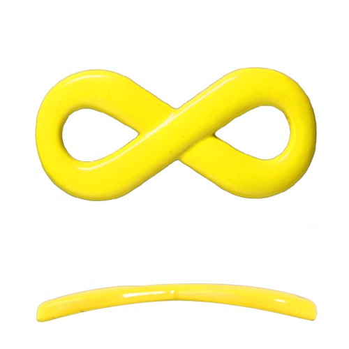 Kjøp uendelig lenke for gult armbånd 20x35mm (1)