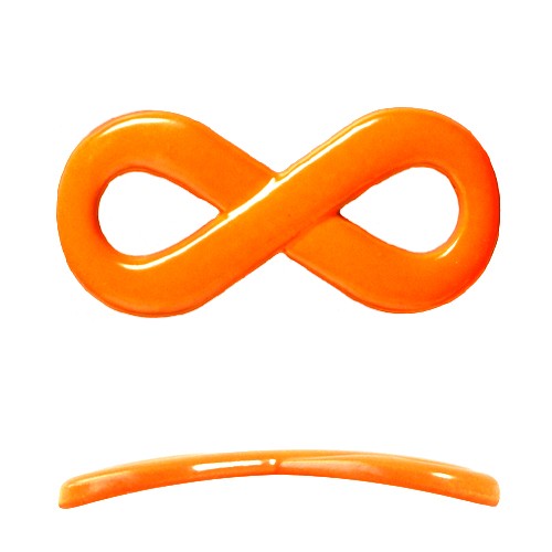 Kjøp uendelig lenke for fluorescerende oransje armbånd 20x35mm (1)