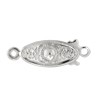 Kjøp Klassisk oval metalllås med sølvfinish 19 mm (1)