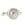 Detaljhandel Sølvfinish metall perlelås 14mm (1)