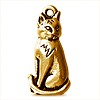Kjøp Sittende katte sjarm i gammelt gullmetall 10,5 mm (1)