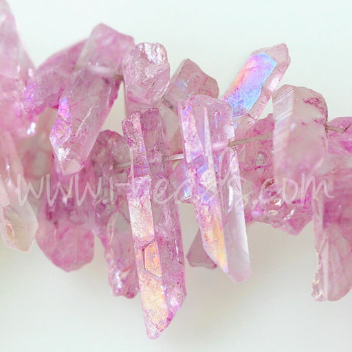 Kjøp Naturlig kvartskrystall anheng Rosa krystall (4)