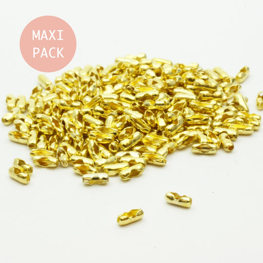 Kjøp MAXI PACK x500 gull kjedelås koblinger 1 mm til 1,5 mm - masse 500 koblinger