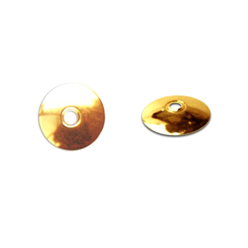 Kjøp Metallskall i gull 6 mm (10)