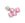 Grossist i 5 lys rosa rektangulære rhinestone perler 10x8x4,5 mm hull 1 mm for å sy eller lime - Akryl rhinestones