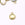 Detaljhandel 1 gullanheng 12x9x5 mm, Hull: 2 mm og champagnefasettert glass med gullkonturer