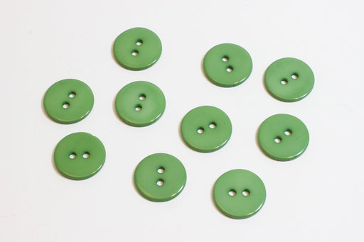 Kjøp x10 grønne runde fancy knapper - 15 mm - for å sy