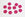 Detaljhandel x10 fancy runde fuchsia rosa knapper - 15 mm - for å sy