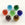 Detaljhandel kongeblått epleanheng 15x14 mm, Hull: 2 mm