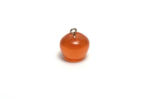 Kjøp oransje farget epleanheng 15x14 mm, Hull: 2 mm