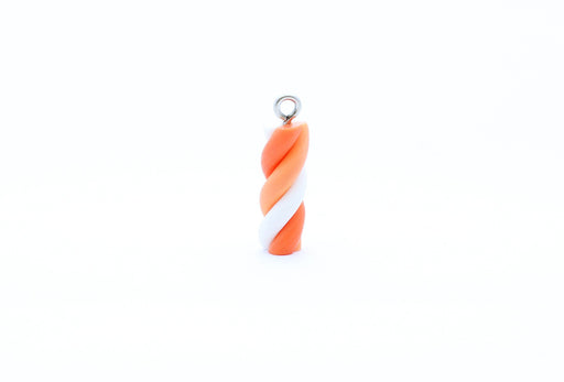 Acheter pendentif guimauve orange 2cm Accessoire gourmand pâte FIMO
