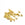 Detaljhandel sett med 10 messingkrympeperler, gyllent gullknutedeksel, 4 mm, hull 1,5 mm - enden av ledningen