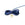 Grossist i 2 meter sateng marineblå snor - 1 mm polyester for smykkesnor eller makramé