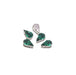 Achat en gros 5 perles strass sertis gouttes vert émeraude 13x8x5.5 mm, Trou: 1 mm à coudre ou coller Strass en acrylique