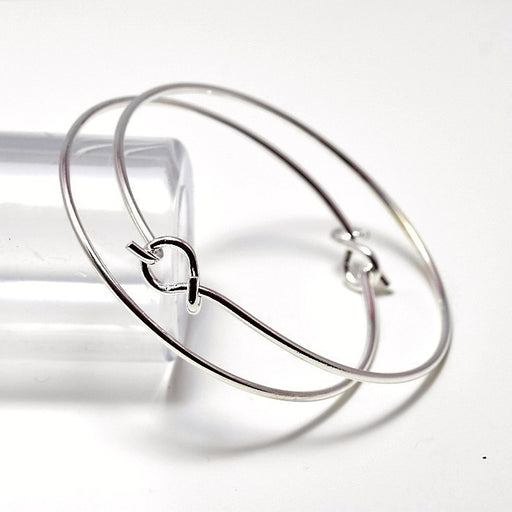 Kjøp Forsølvet messing krok armbånd armbånd 60 mm diameter 2 mm justerbar tykkelse for å tilpasse for alle