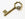 Grossist i Bronse Keys Pendant Charm - 43x19mm