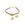 Detaljhandel 2 kontakter Matt gulllegering kaffebønne gull 15x11,5 mm mm, Hull: 3 mm