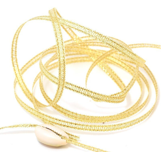 Kjøp 3 mm gullbånd per 2 meter for å lage smykker eller scrapbooking